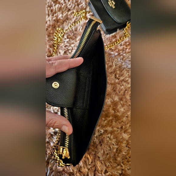 C0737 Coach Poppy Crossbody with Card Case - Black - Picture 8 of 16